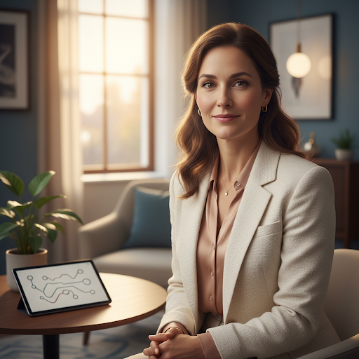 Portrait von Elli als ruhige und vertrauenswürdige Expertin